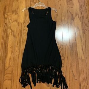 PINZIKO Size Small black sleeveless tank dress